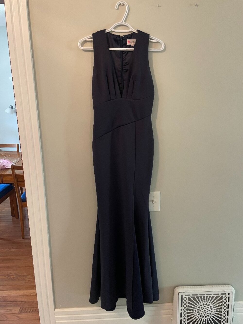 L'Atiste Form Fitting Navy Dress - Size S